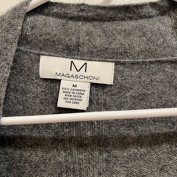 BUTTERY SOFT 100% cashmere grey gray open cardigan with pockets new no tags - Picture 6 of 6